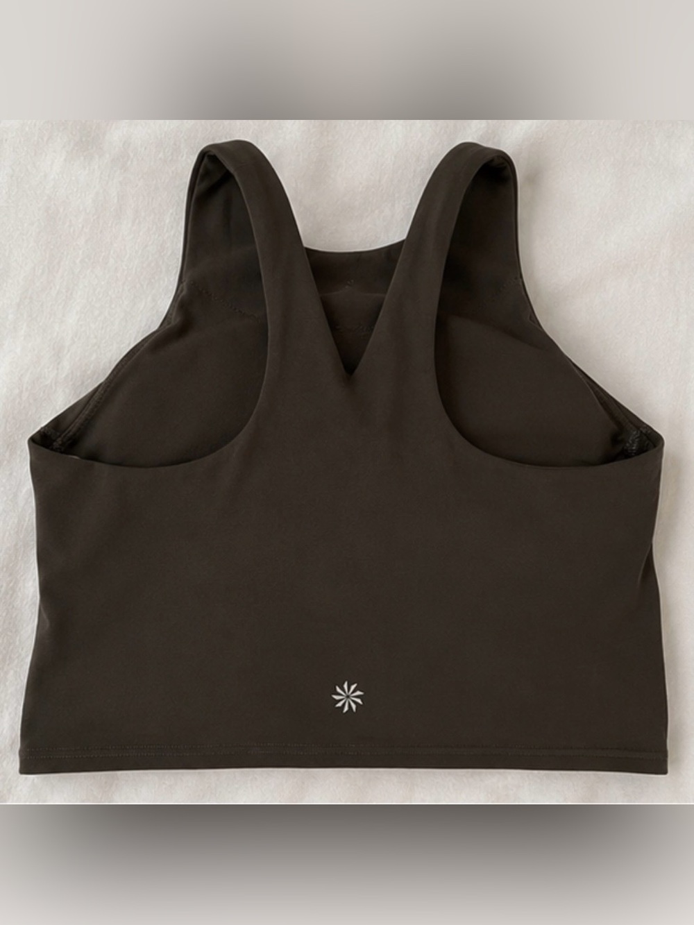 Athleta Conscious Crop D-DD Sports Bra Tank | Dark Gray | Size Small - Picture 2 of 6